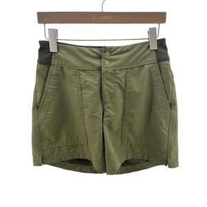 REI Coop Screenline Shorts Lightweight‎ Nylon Drawstring Green Women's 2